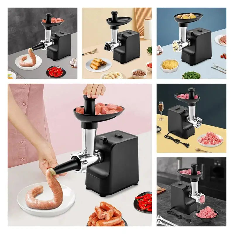 1000W Electric Meat Grinder Sausage Maker With 3 Plates