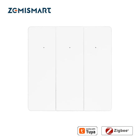 Zemismart Zigbee No Neutral Light Switch with Voice Control &ndash; 1/2/3 Gang