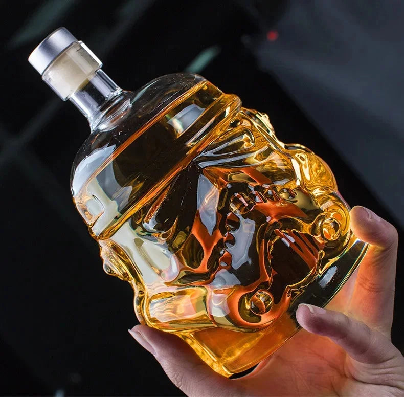 Storm Trooper Helmet Whisky Decanter Glass Set - Decorative