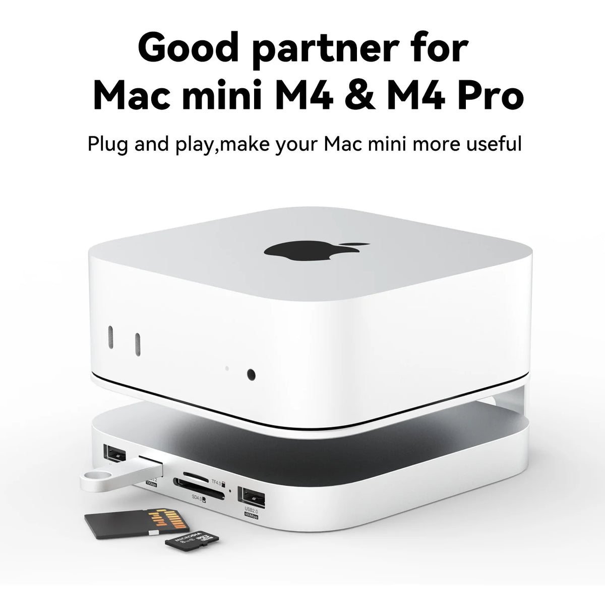 Mac Mini USB C Hub With M.2 SSD Enclosure &ndash; Type-C Dock