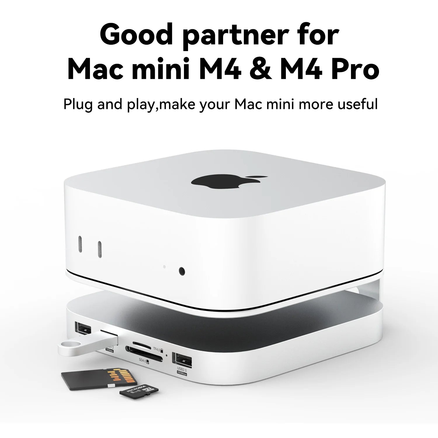 Mac Mini USB C Hub With M.2 SSD Enclosure &ndash; Type-C Dock