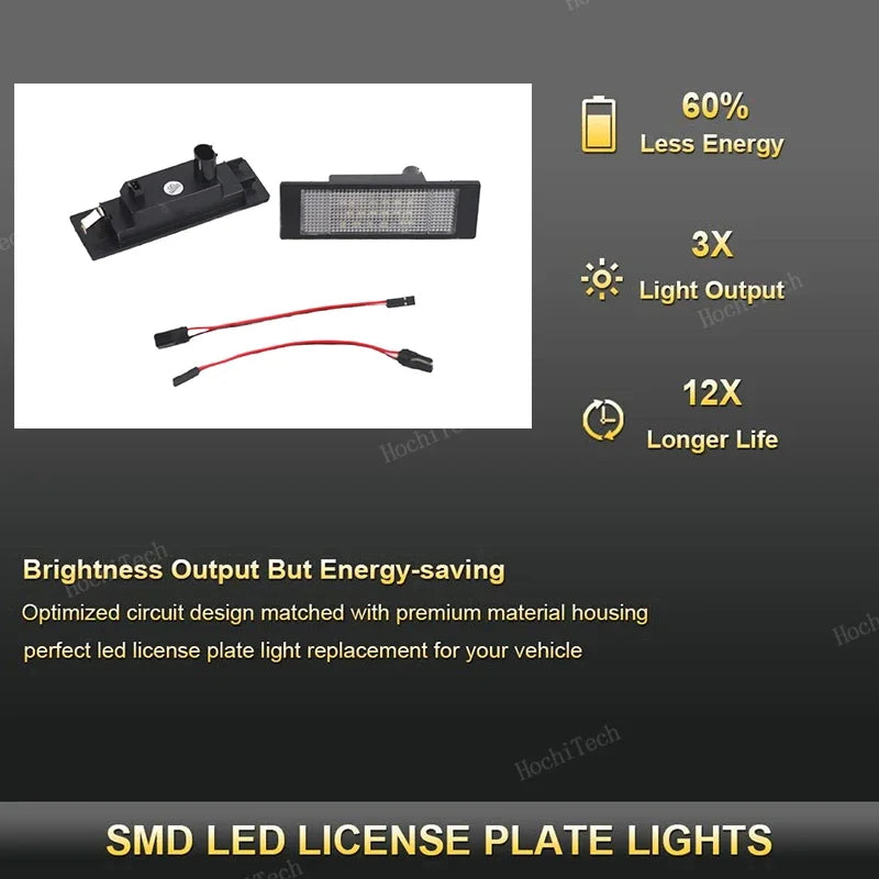 LED-rekisterikilven valot 12V ilman virheitä BMW E81 E87 F21 MINI