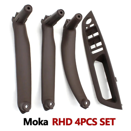4PCS Set Car Front Driver Door Handle Armrest Cover Interior Door Pull Handle Panel Trim Cover For BMW X5 X6 E70 E71 2007-2013 by InterCyprus Trading Ltd