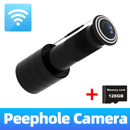 PEGATAH 3MP WiFi Peephole Camera &ndash; 170 Degree Wide Angle Camera Add 128G / 8PCS