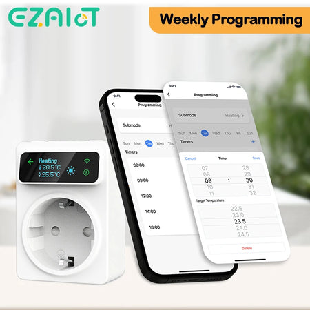 Cooling And Heating Outlet Thermostat &ndash; Alexa Voice Control