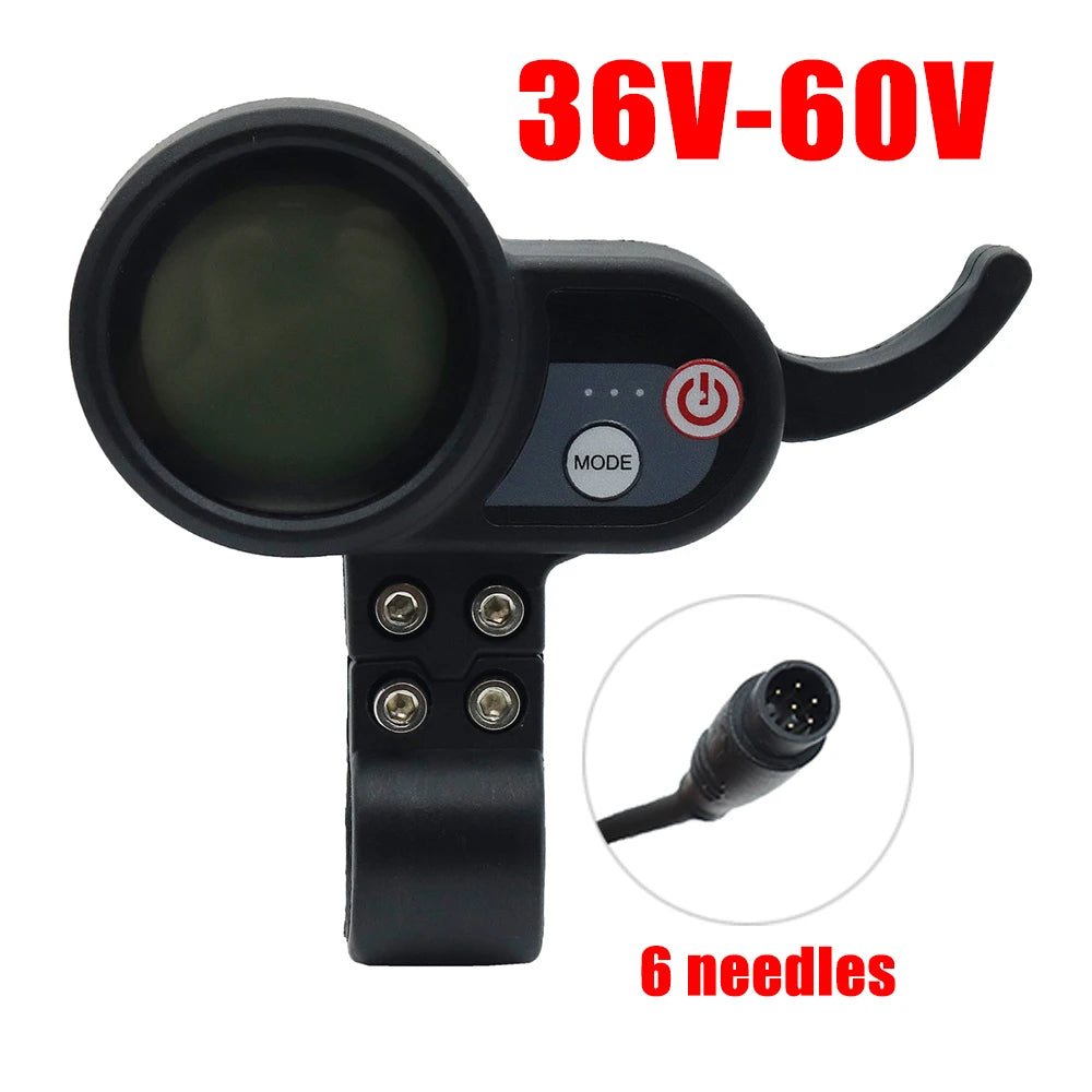 Advanced LCD Display Throttle for Electric Scooters with USB Charging JP 6-pin old