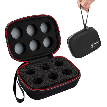 Insulin Fridge Case &ndash; 6 Slot Removable Foam Organizer Black