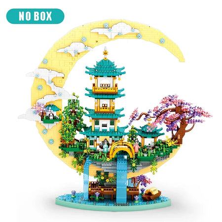 Chinese Architecture Building Block Set &ndash; Creative DIY Assembly Fun No box