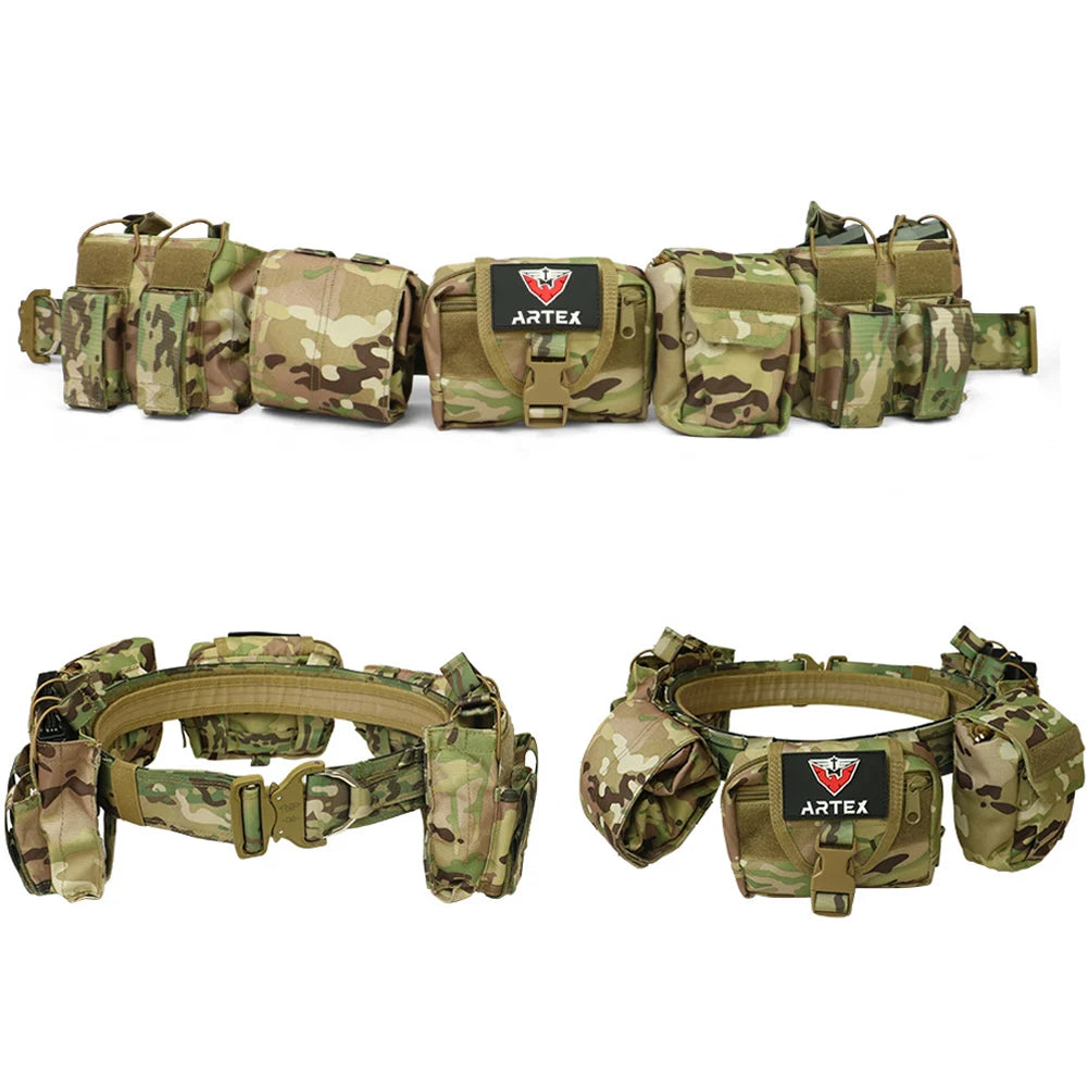 Tactical Waist Bag MOLLE Hunting Belt &ndash; MOLLE System Ready CP
