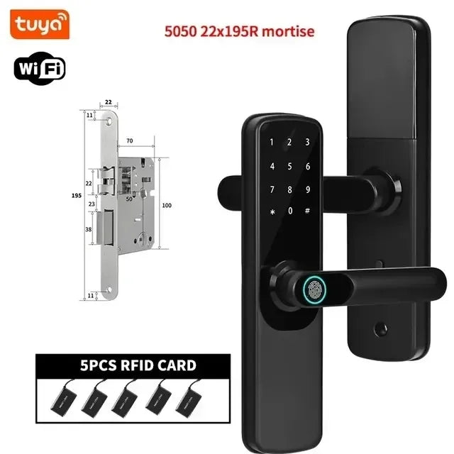 Tuya WiFi Smart Door Lock &ndash; Multiple Unlocking Modes 22x195R1