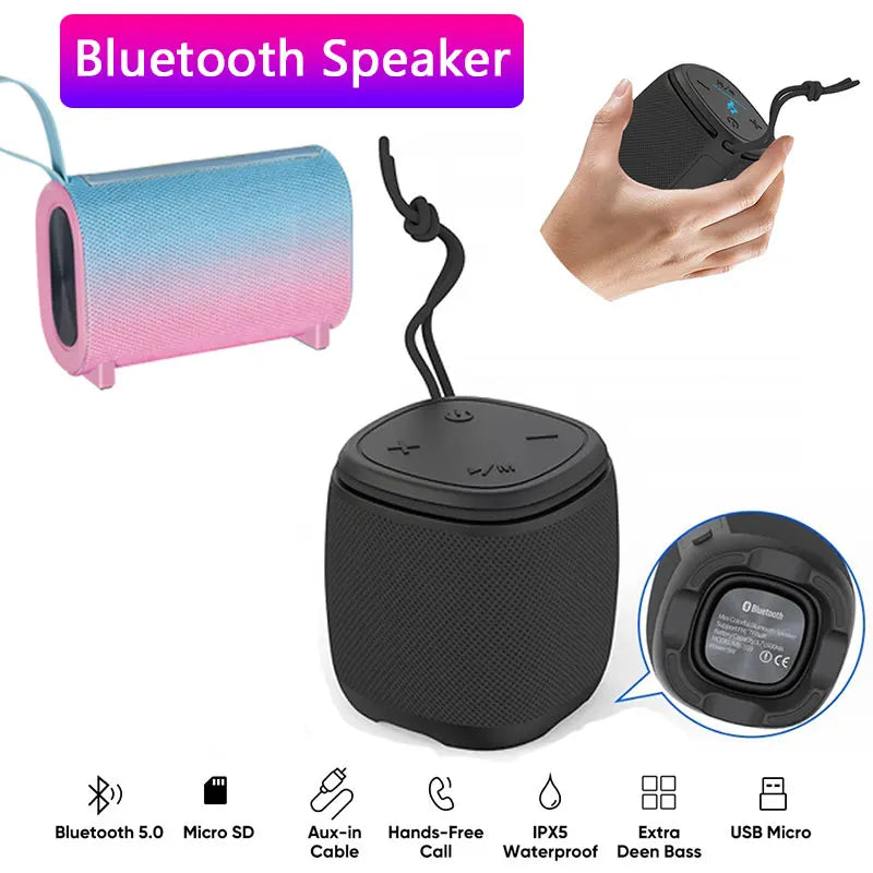 Waterproof Bluetooth Speaker PX7, 12H Playtime, TWS Pairing, HD Sound for Outdoor/Home/Party