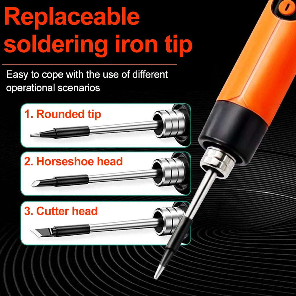 Portable Soldering Iron Kit &ndash; Digital Display Adjustable Temperature