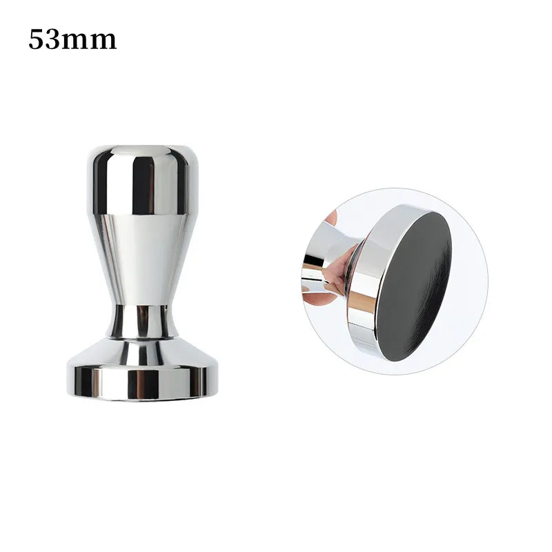 Stainless Steel Coffee Tamper &ndash; Solid Detachable Design 53mm