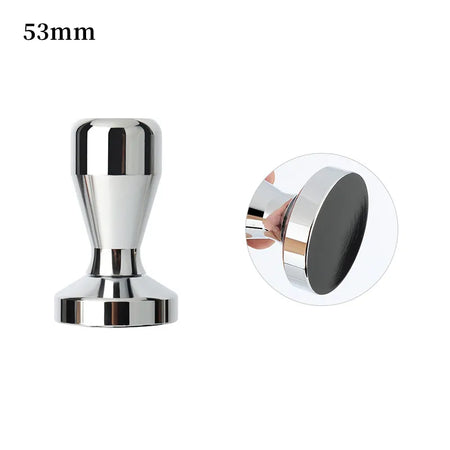 Stainless Steel Coffee Tamper &ndash; Solid Detachable Design 53mm