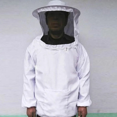 Protective Beekeeping Jacket Veil Smock &ndash; Full Protection