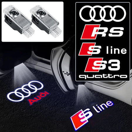 Led Car Door Logo Welcome Lights Projector Lamps - Easy Fit