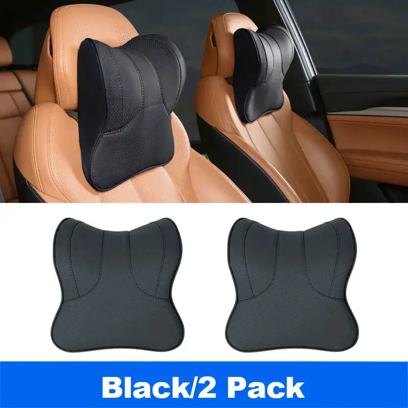 Vtear Universal Car Neck Support Pillow Memory Foam Headrest Cushion Slow Rebound PU Perforated Breathable Interior Accessories by InterCyprus Trading Ltd