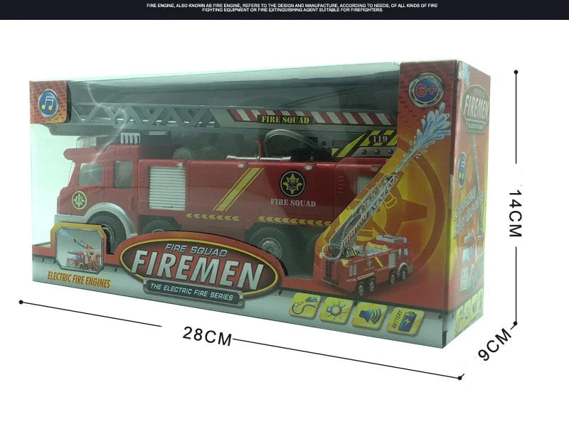 Kmoist Firetruck Water Spray Toy with Music and Lights