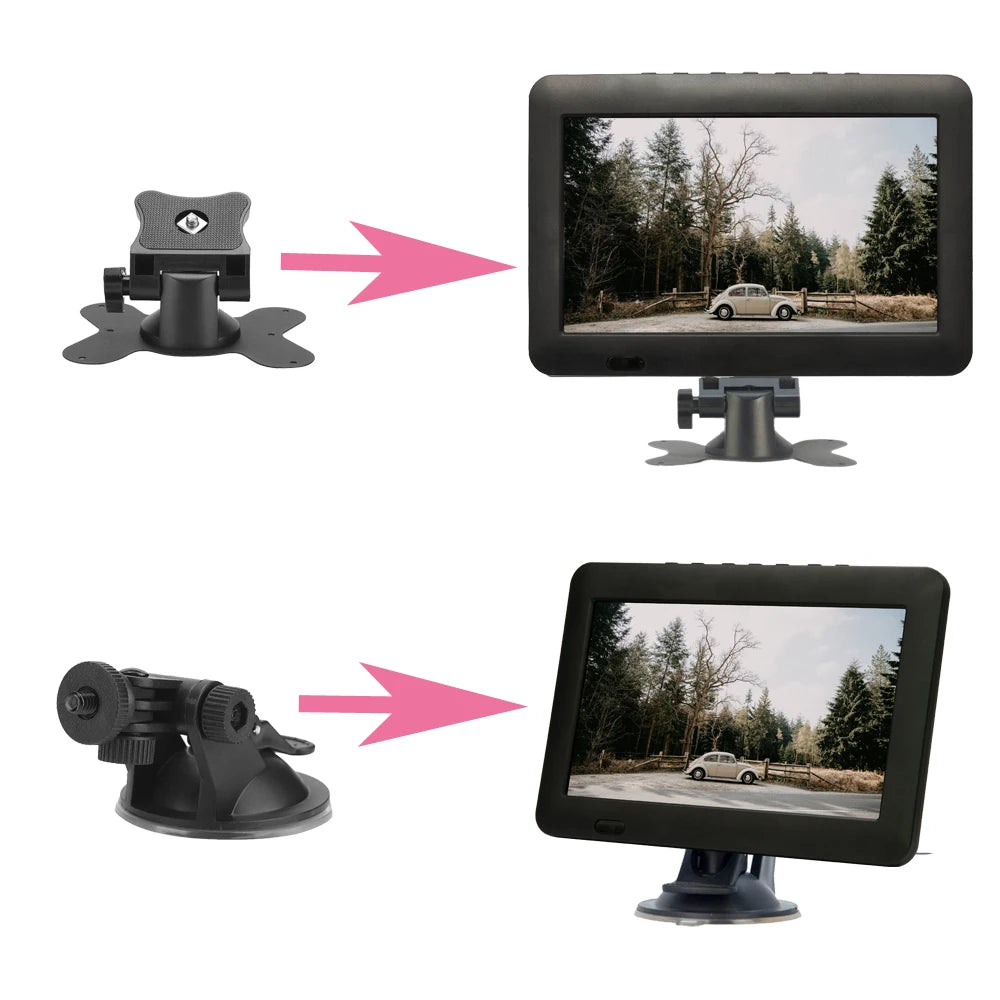 LEADSTAR 8" Portable TV with DVB-T2 ISDB-T ATSC Tuner &amp; 12V Input