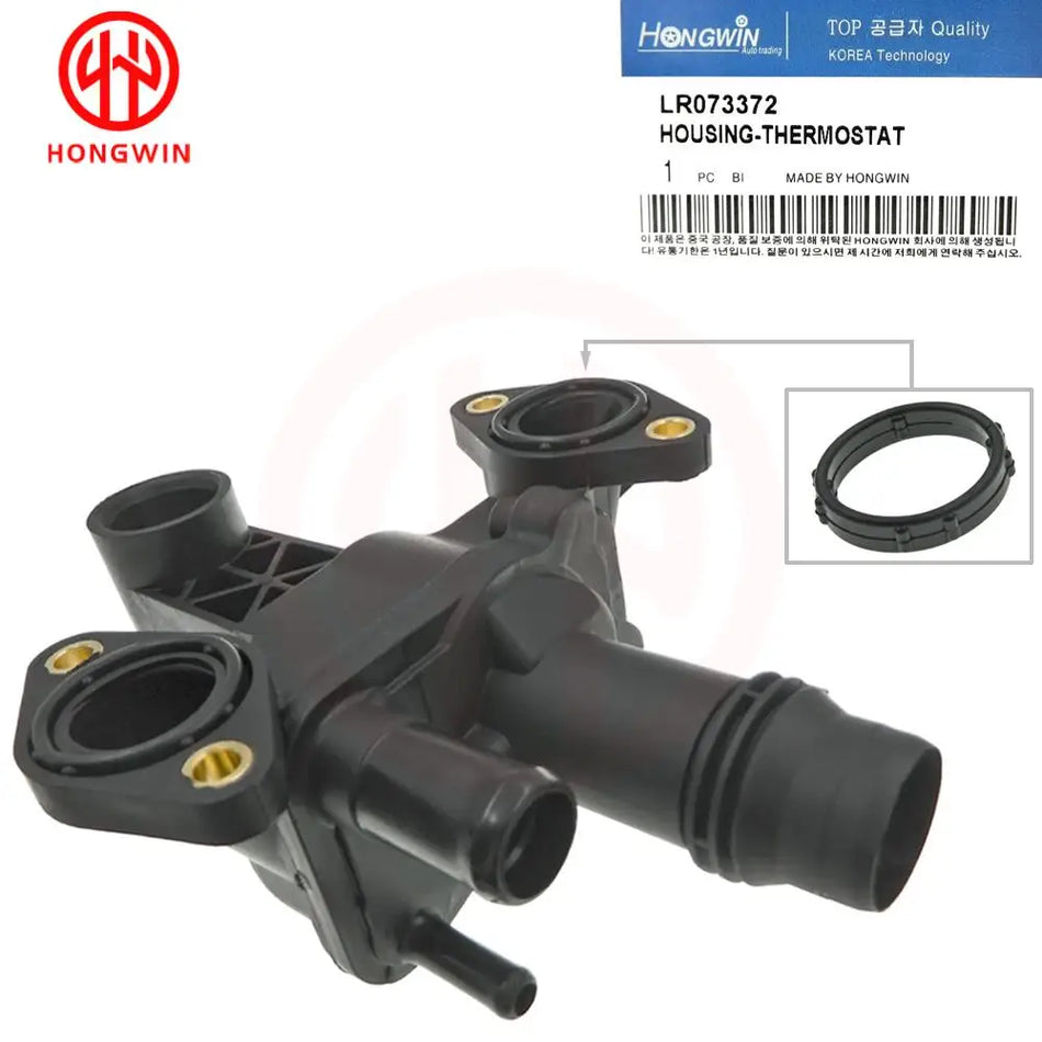 Termostat za hladilno tekočino motorja izhod za vodo LR073372 za Land Rover Discovery 3/4