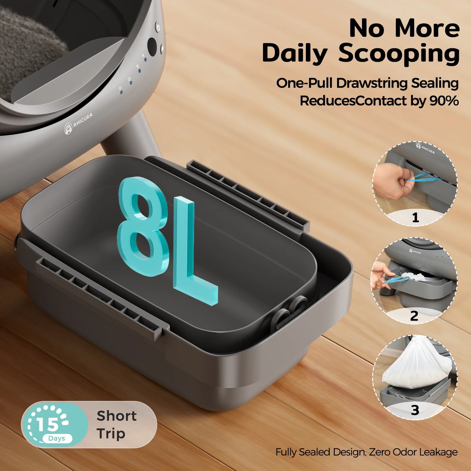 Amicura Cura X1 &ndash; Automatic Self-Cleaning With App Control