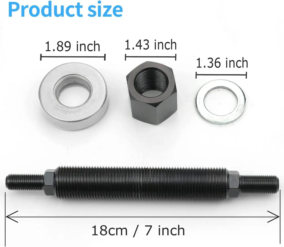 66515 Harmonic Balancer Installation Tool Compatible with Chevy SBC BBC Cranks by InterCyprus Trading Ltd