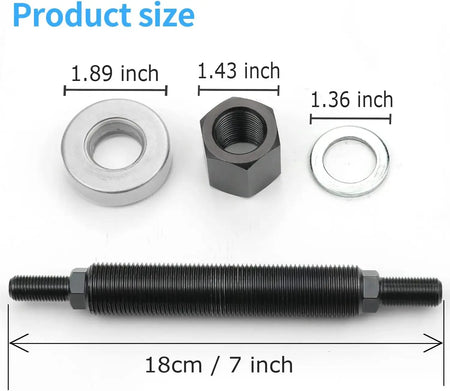 66515 Harmonic Balancer Installation Tool Compatible with Chevy SBC BBC Cranks by InterCyprus Trading Ltd