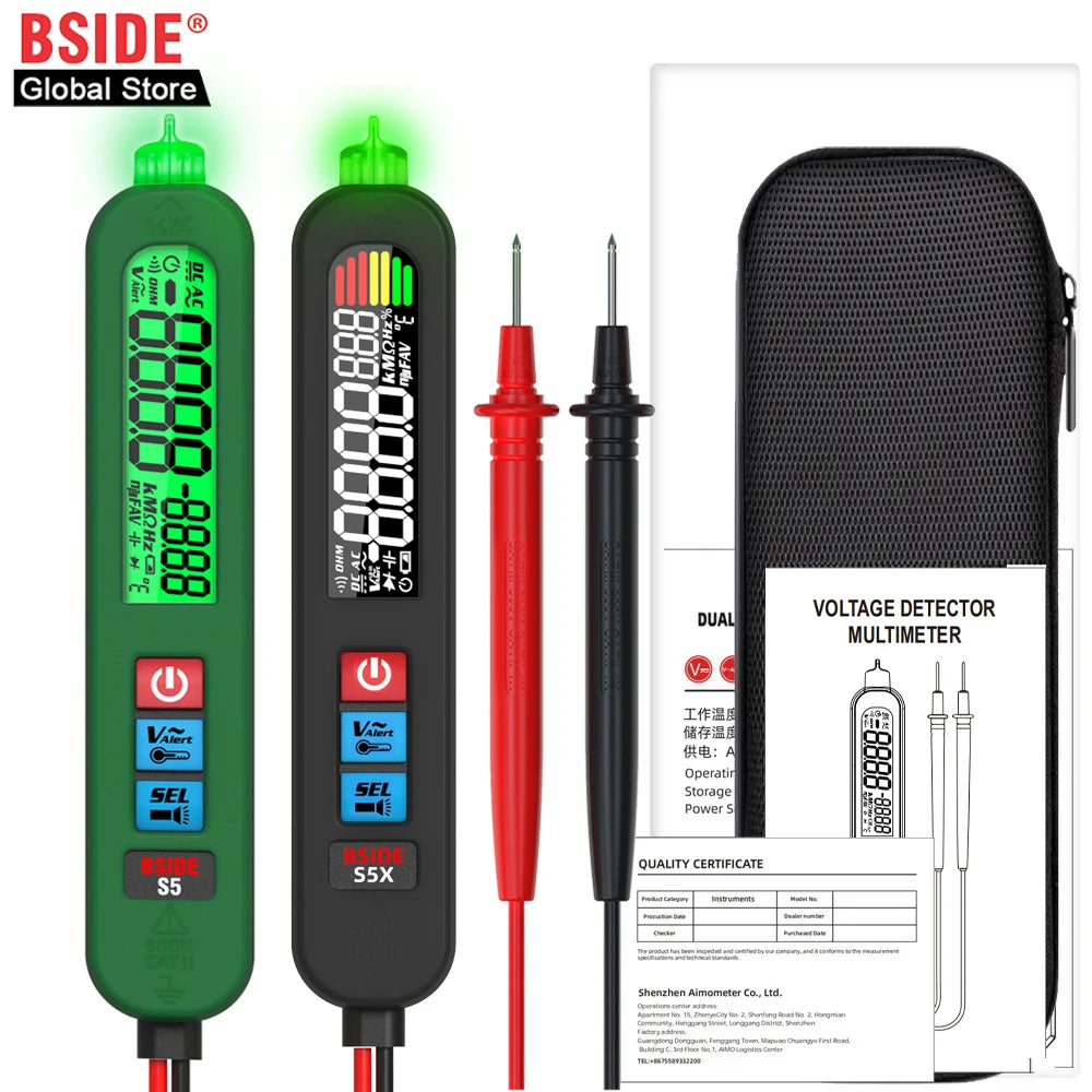 BSIDE Digital Multimeter - Non Contact Voltage Detection