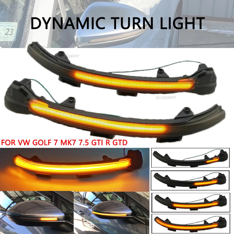 Pagrieziena signāla gaisma LED dinamiskā Volkswagen Golf MK7.5