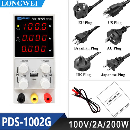 Longwei PDS-3010G - Adjustable 0-30V 10A Lab Bench Power