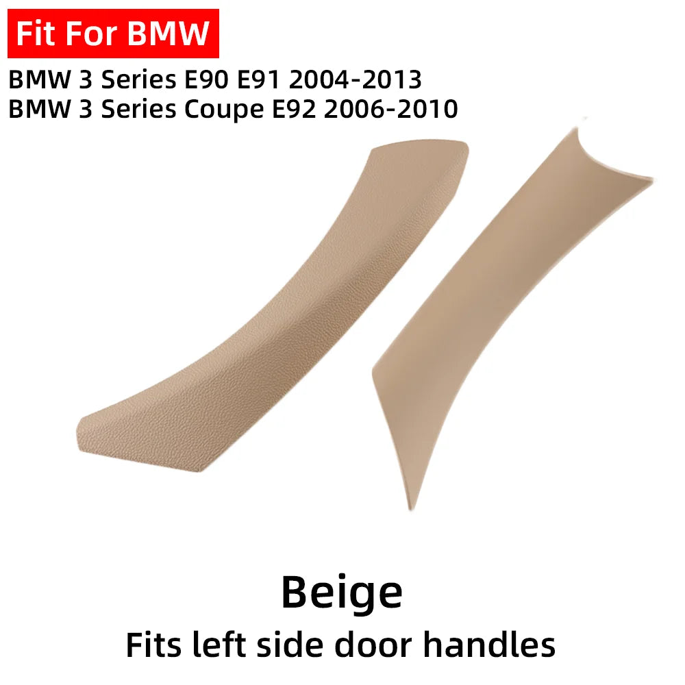 LHD RHD Easy Installation Black Beige Left Right Inner Door Handle Cover For BMW 3 Series E90 E91 E92 2004-2013 by InterCyprus Trading Ltd
