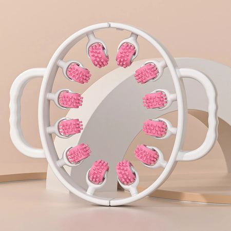 Portable 3D Round Massager Roller for Body Relaxation and Cellulite Treatment