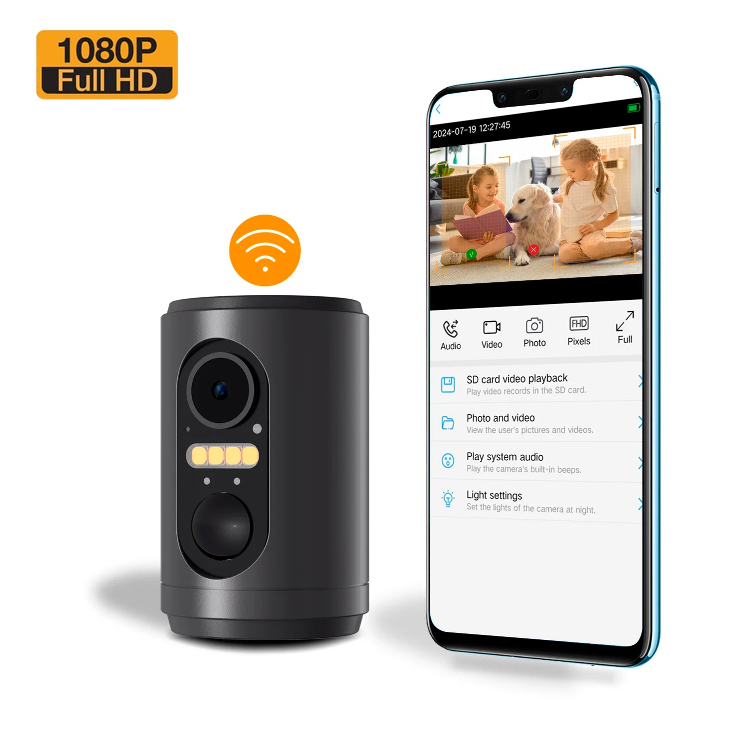 EYIZCO M2 Mini Battery Camera &ndash; Wireless HD Video with PIR Motion Detection