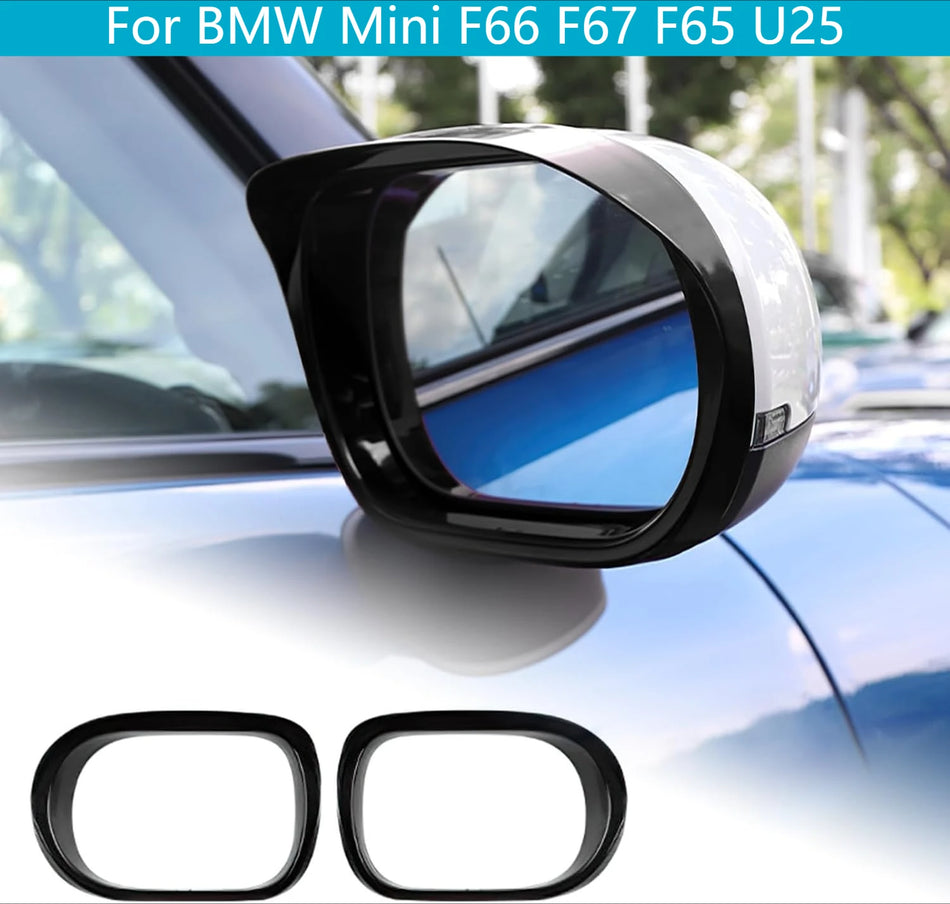 Дождевики для боковых зеркал из ABS, водостойкие, для Mini F66 F67 F65 U25 LHD