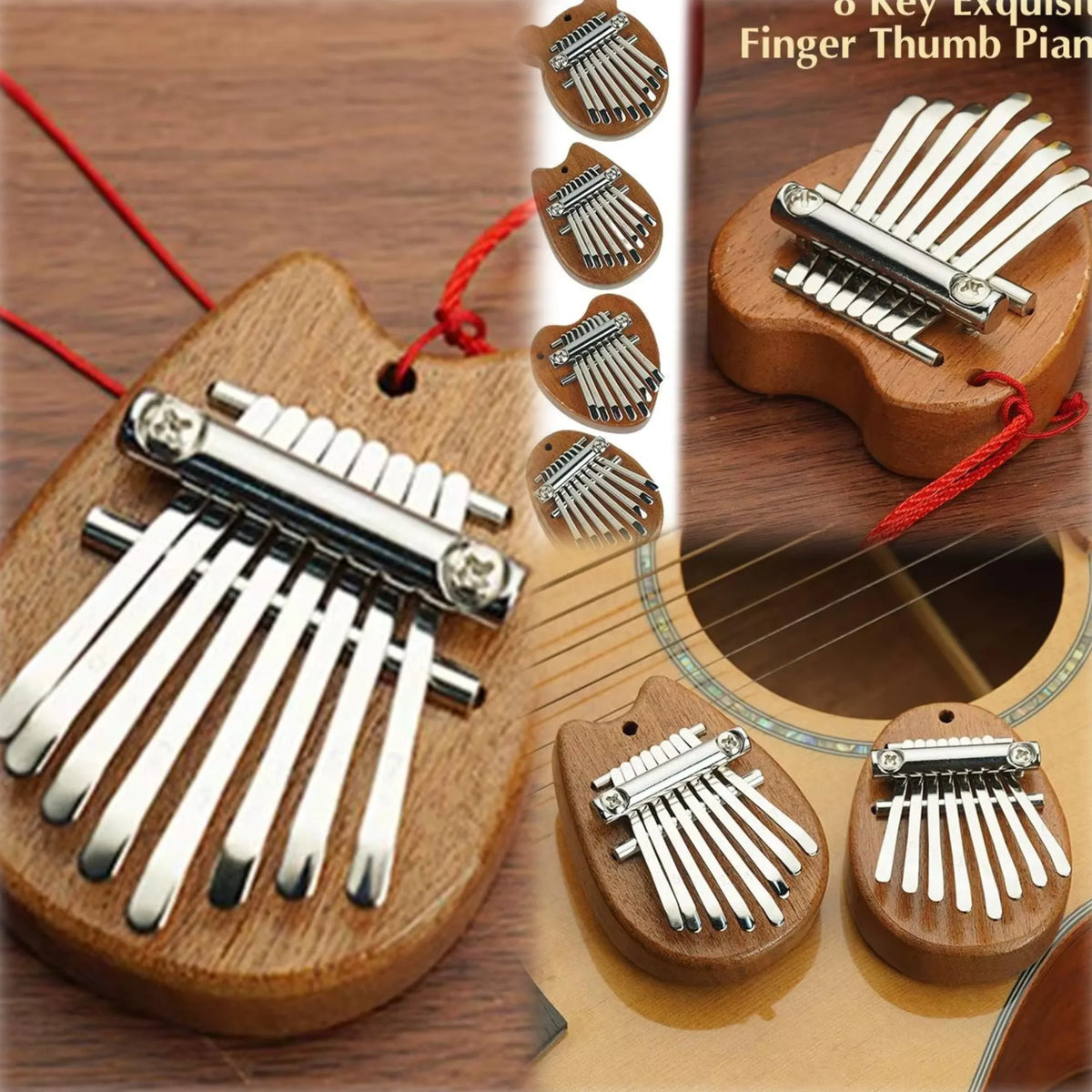 8 Key Mini Kalimba &ndash; Exquisite Finger Piano Pendant Gift