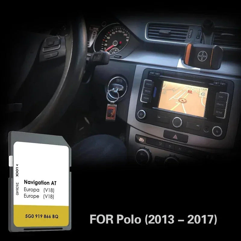 AT V18 Navigation SD Card - Netherlands Poland Map Update CHINA / Polo 2013 2017