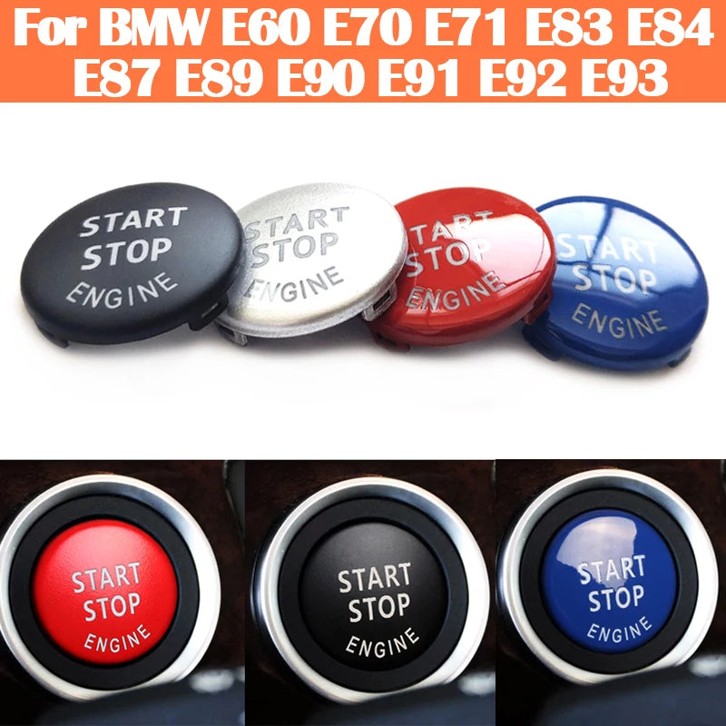 Start Stop Button Cover For BMW X5 Engine Start Switch Cap Replacement Protective Interior Accessory