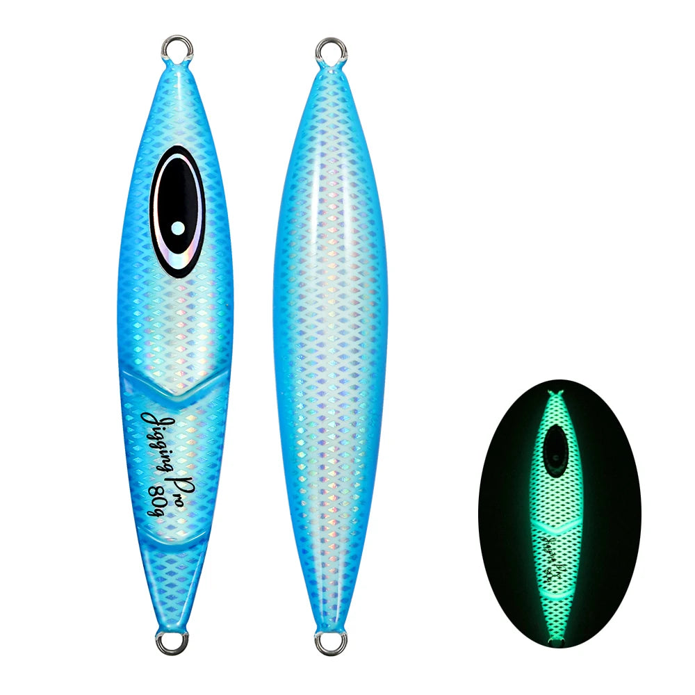 JIGGING PRO Slow Jigging Lure - 80g, 100g, 120g, 150g Saltwater Fishing Jigs Blue / 120g