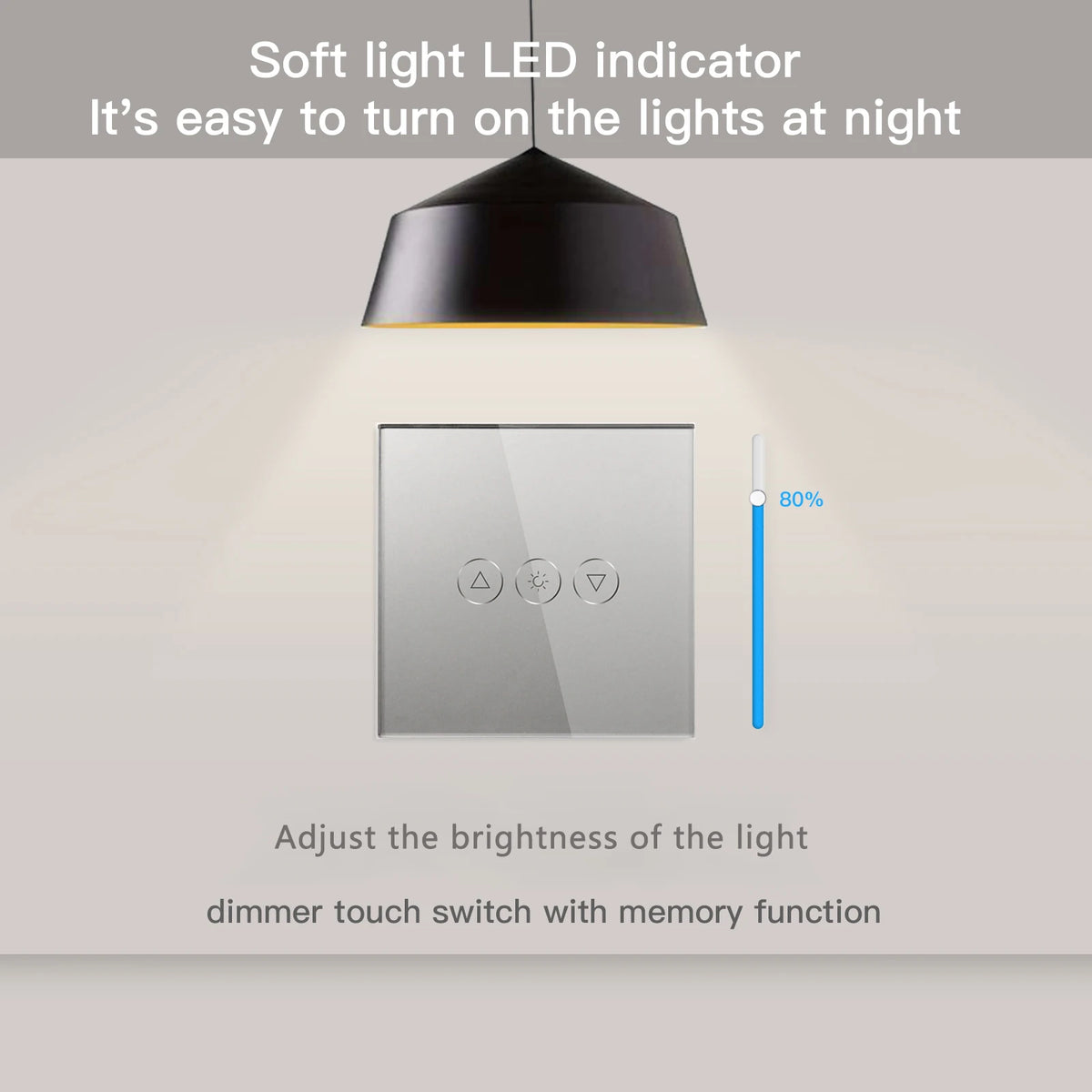 BSEED EU Touch Wifi Light Dimmer 1 Gang - WiFi Enabled