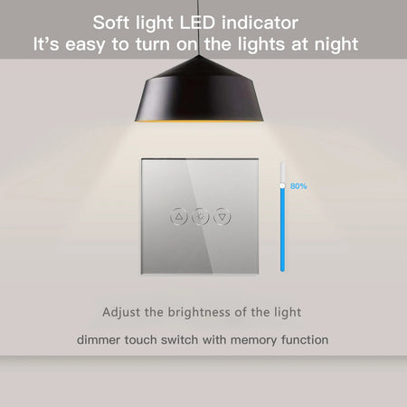 BSEED EU Touch Wifi Light Dimmer 1 Gang - WiFi Enabled