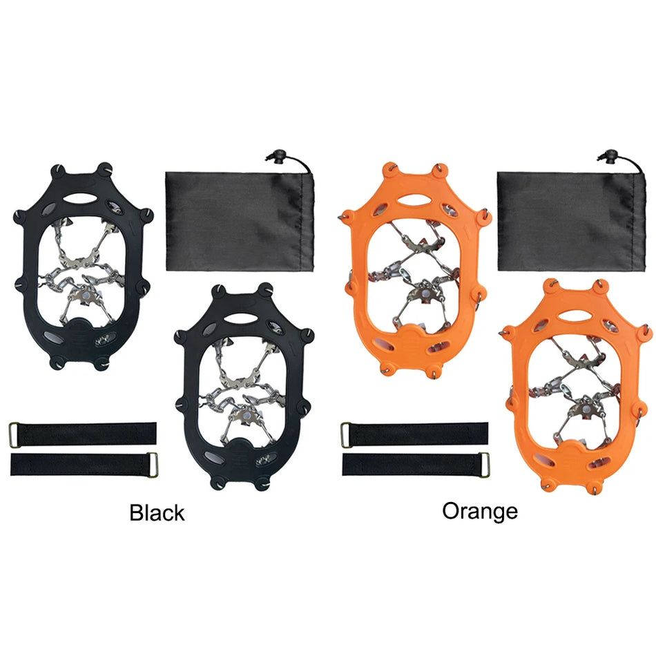 Унисекс 19 зубчатые кошки из нержавеющей стали для льда для походов