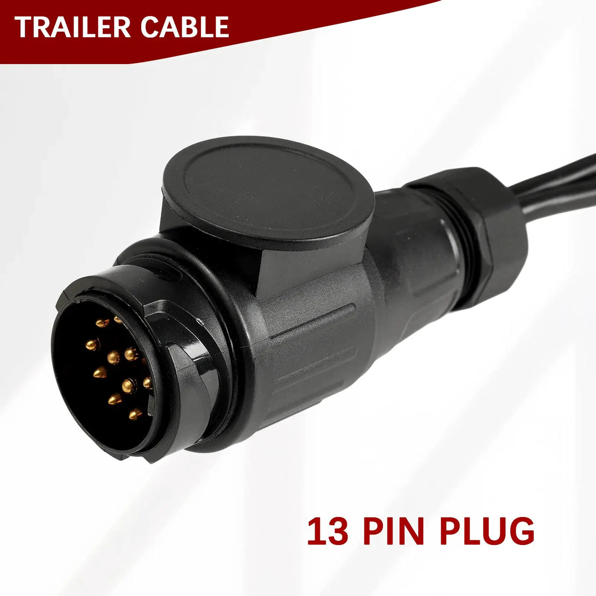 5M 13-Pin 2x5-Pin Trailer Wiring Harness Kit For Towing Electric Connector Bayonet Plugs Universal Trailers Light by InterCyprus Trading Ltd