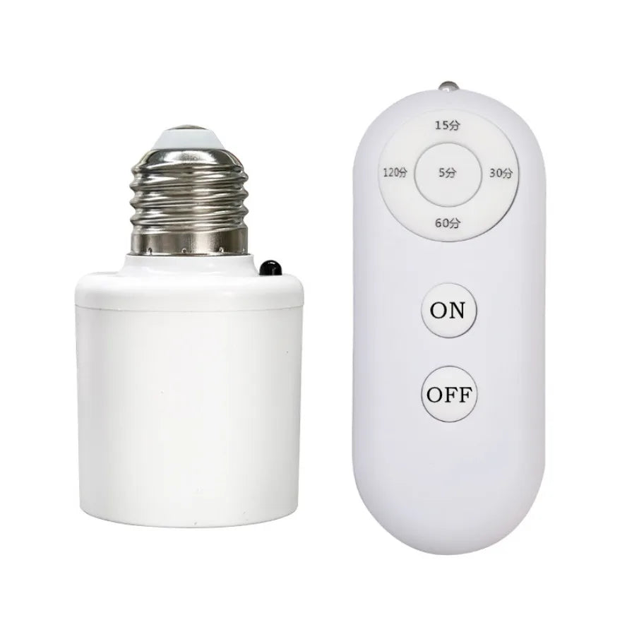 E27 60W Wireless Remote Control Smart Timer Switch &ndash; Effortless Lighting Control