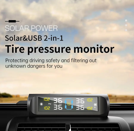 4 External Car Tire Pressure Monitor &ndash; Real Time Alerts