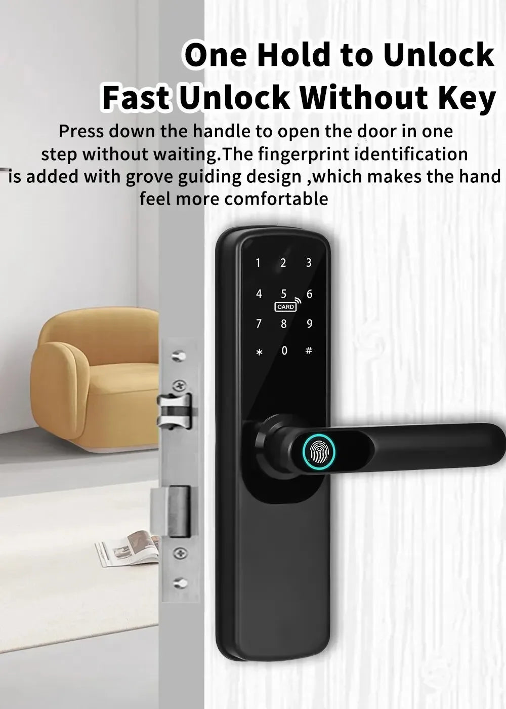 Tuya WiFi Smart Door Lock &ndash; Multiple Unlocking Modes