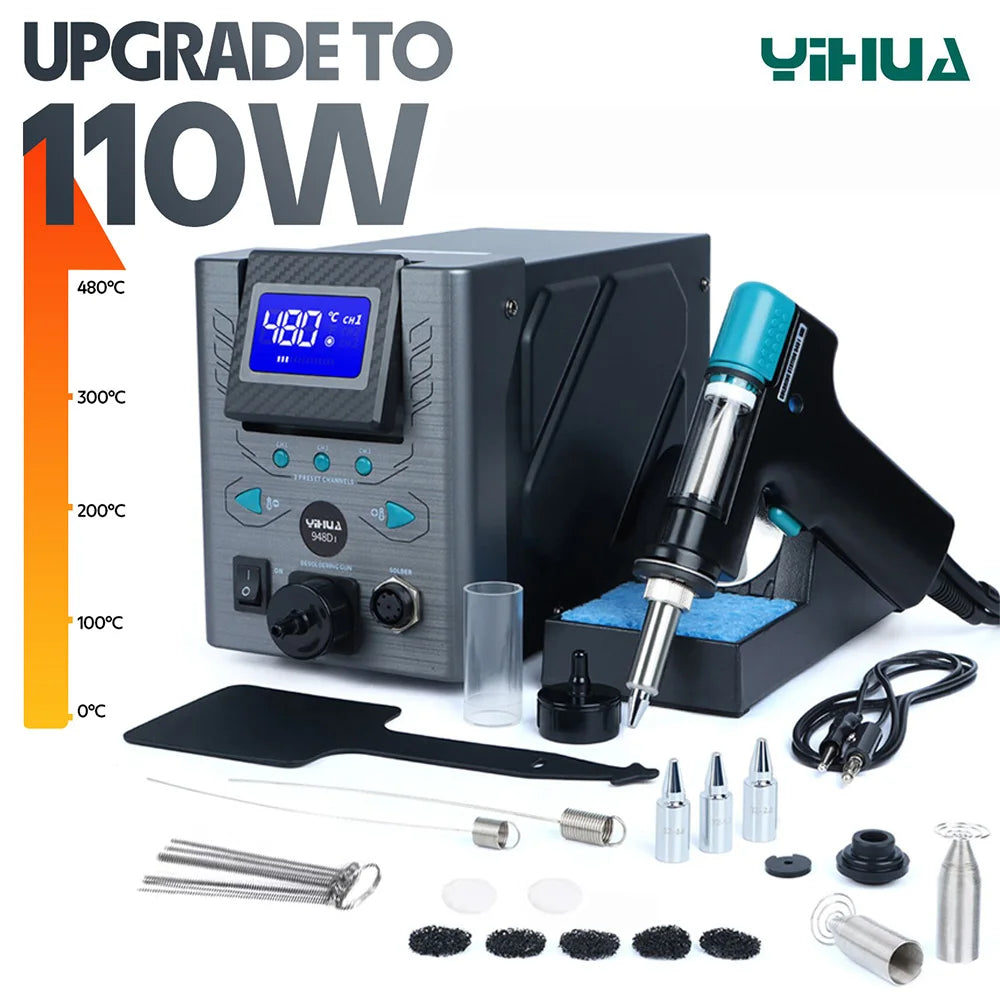 YIHUA 948D-I &ndash; 110W Desoldering Station for SMD Repair 110w 948D-I / 240V AU / CHINA