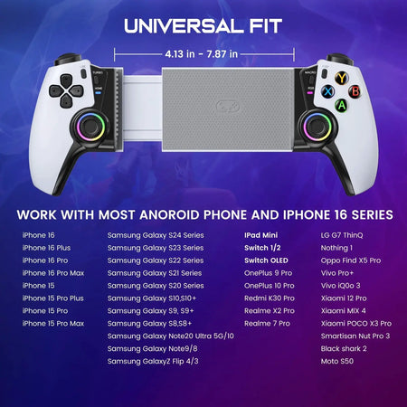 BEBONCOOL MC500/MC5000 Wireless Handheld Hall Effect Gamepad Controller For Switch 1/Switch 2/Switch OLED by InterCyprus Trading Ltd