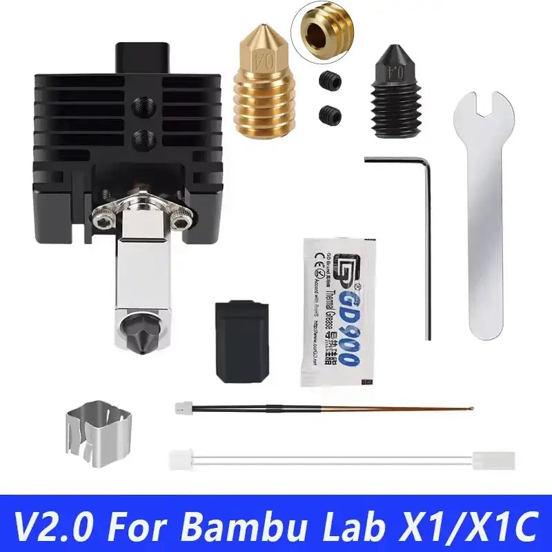 Bambu Lab Hotend Upgrade Print Head 1.75mm Full Metal V2.0 For X1 X1C / CHINA