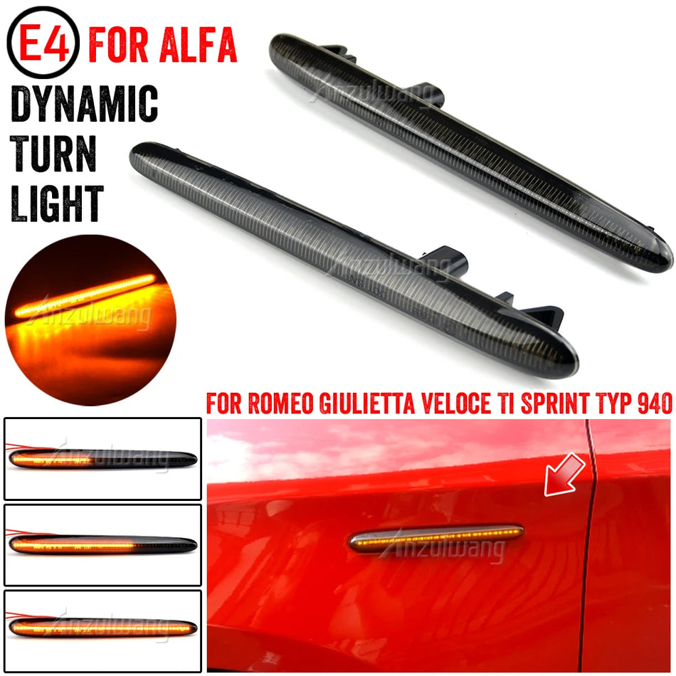 Dynamic LED Side Marker Lights For Alfa Romeo Giulietta