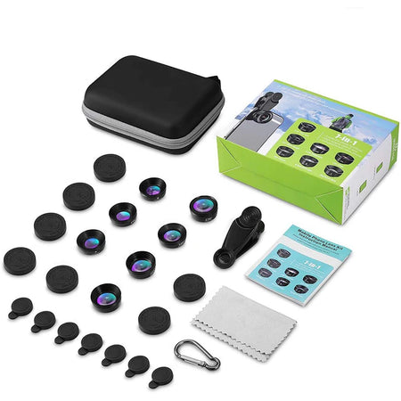 SZKOSTON805557 Phone Camera Lens Kit &ndash; Clip On Fisheye Lens new 7 In 1 / CHINA
